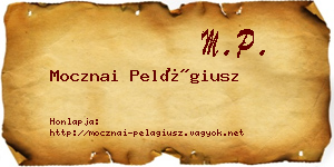 Mocznai Pelágiusz névjegykártya